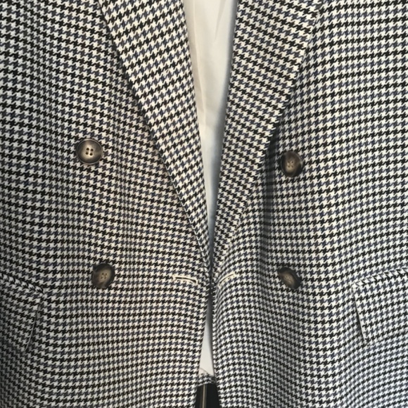 H&M Double Breasted Houndstooth Blazer NWOT - Picture 2 of 8